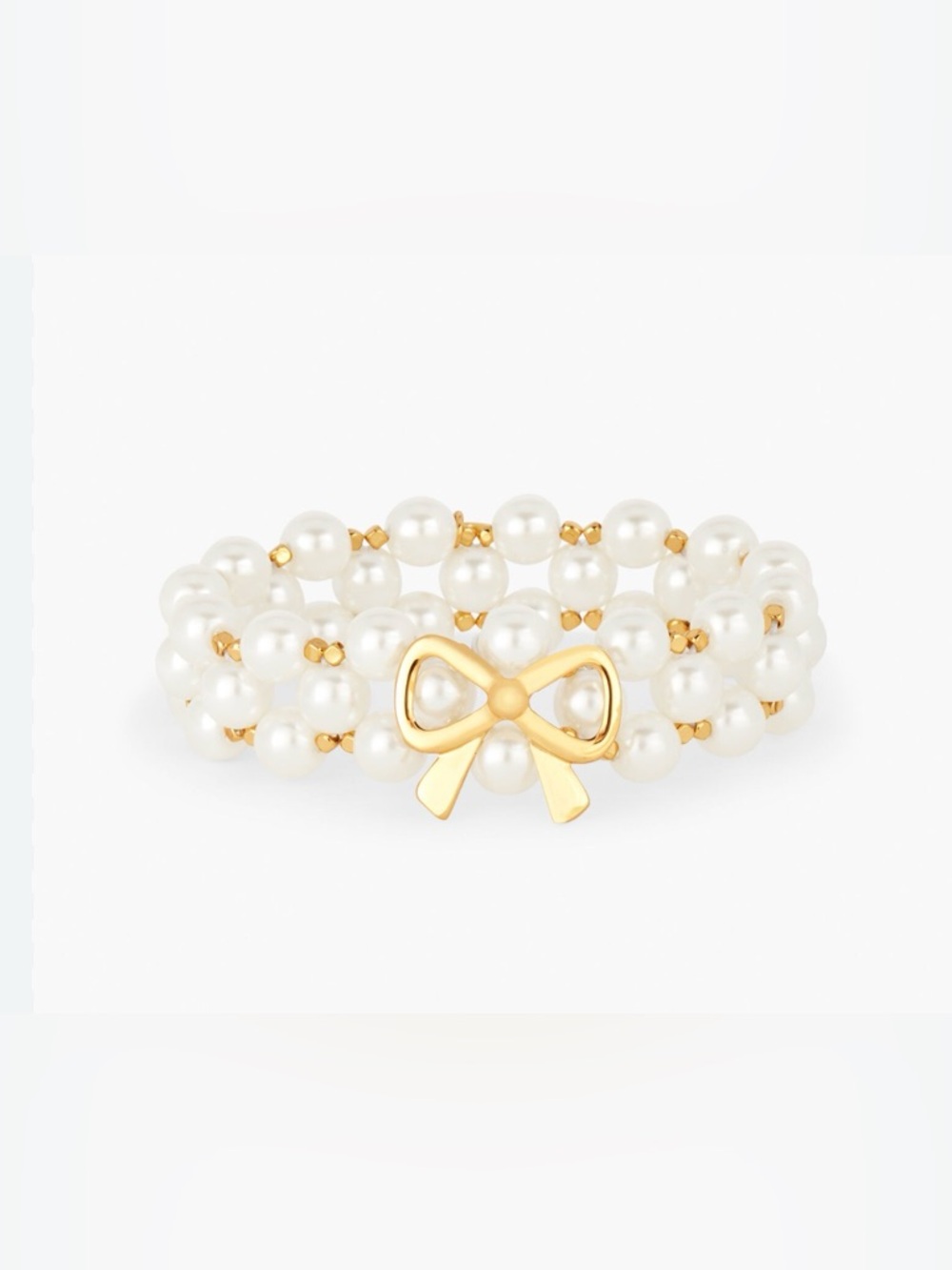 TALBOTS PEARLY‎ BOW STRETCH BRACELET